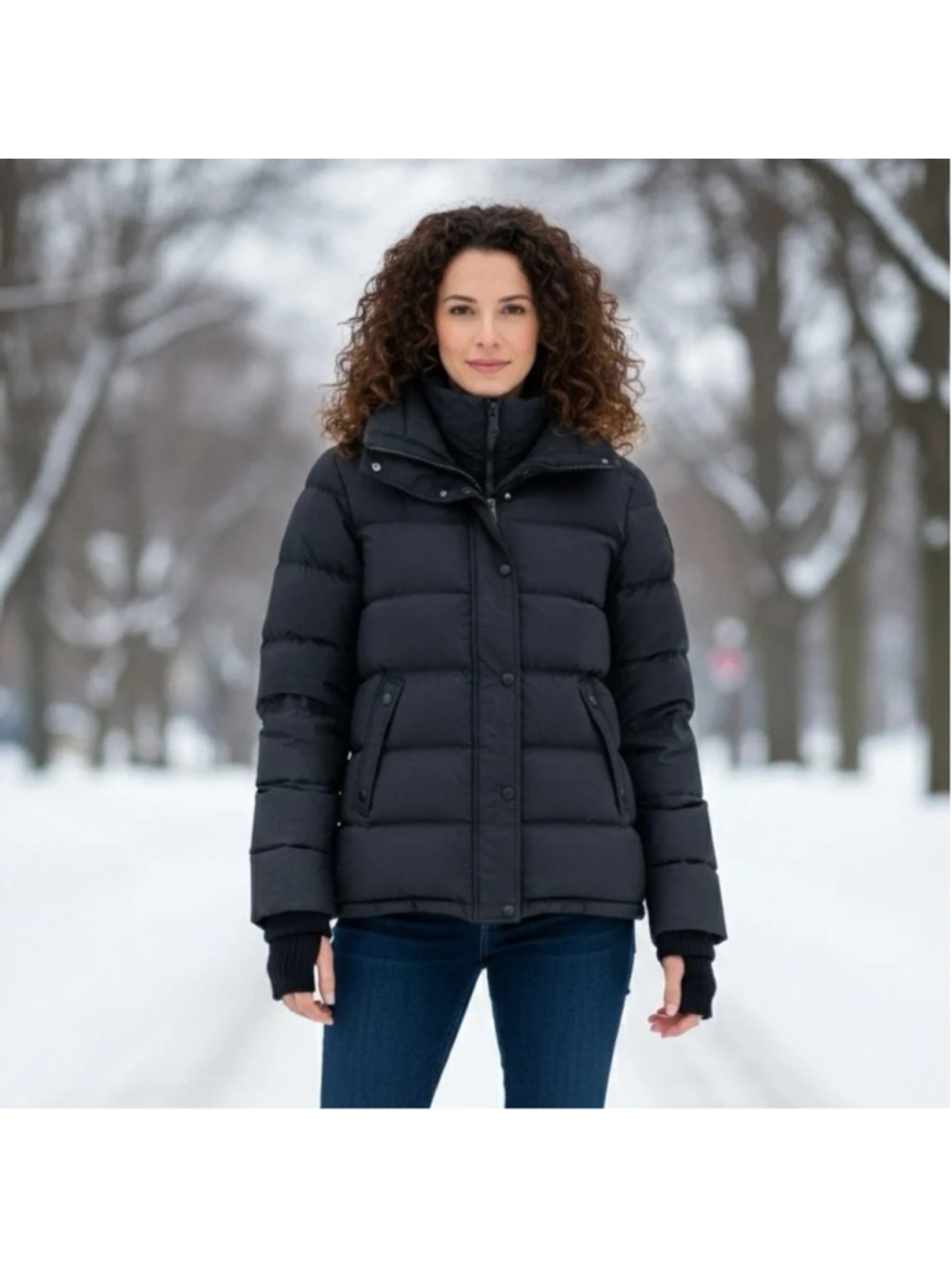 Pajar Black Heavyweight 550+ Down Fill Power Puffer Jacket Size M